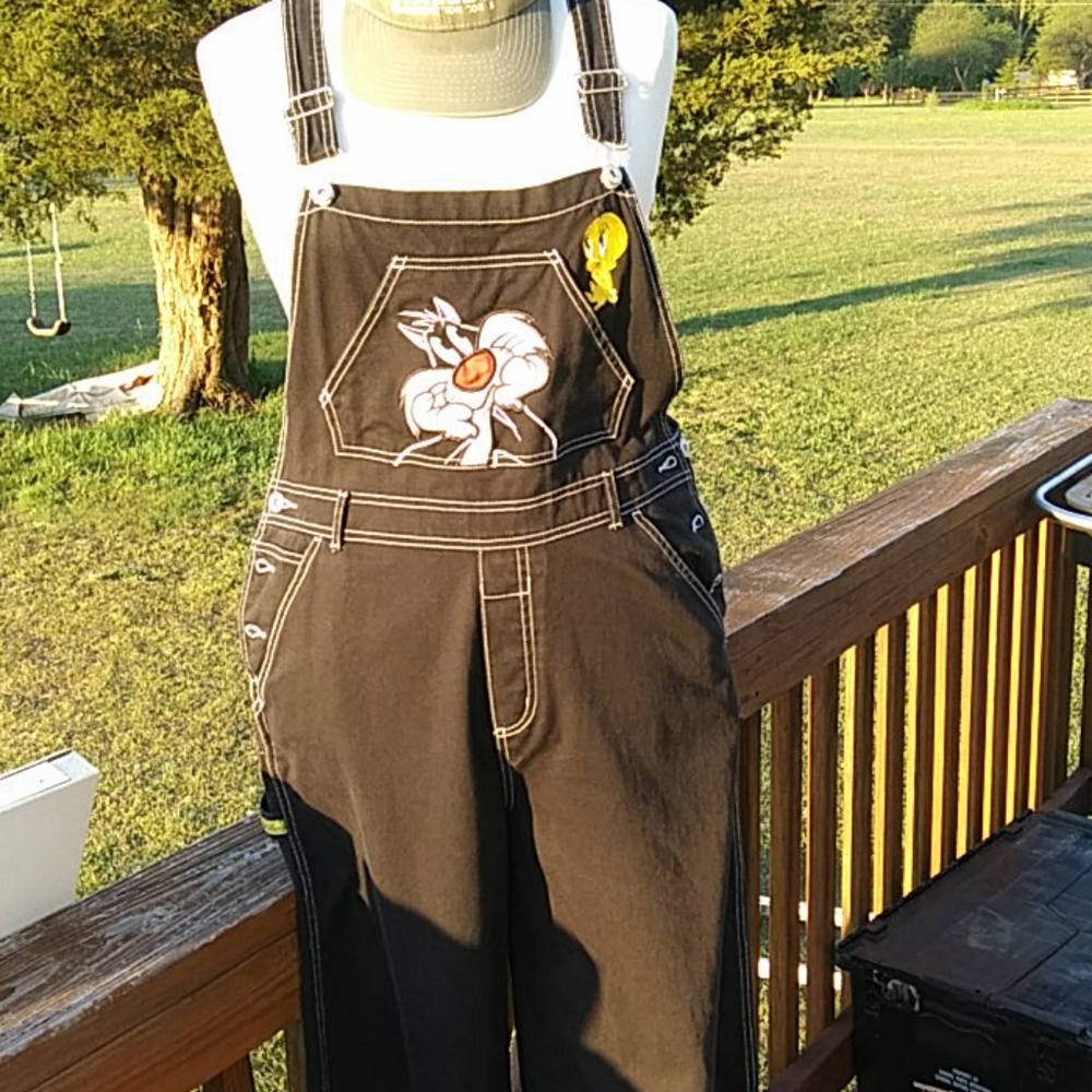 Sylvester and Tweety Looney Toons Overalls